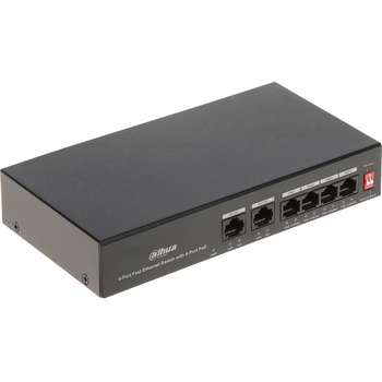 Dahua PFS3006-4ET-36 6 Port Megabit 4 Port PoE 36W Ynetilemez Masast Switch