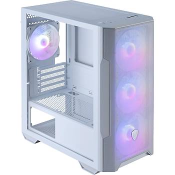 MSI MAG Forge M100R ARGB Fanl� Beyaz Micro ATX Oyuncu Kasas�