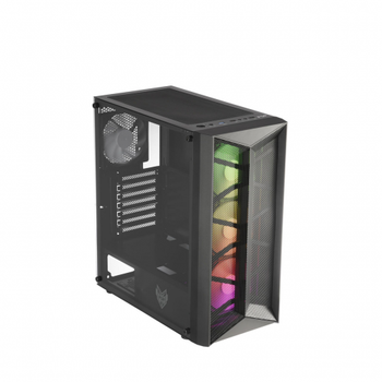 FSP CMT211A Mid Tower 550W Siyah Temperli Cam RGB Atx Gaming Kasa