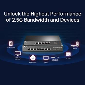 Tp-Link TL-SG108-M2 8 Port 10/100/1000 Y�netilemez Switch