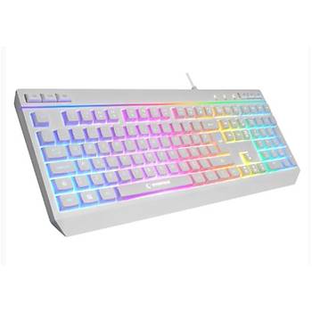 Rampage KM-R57  Beyaz RGB Q 12800 DPI Klavye Mouse Gaming Set