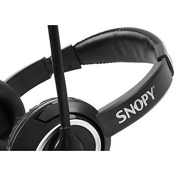 Snopy SN-X4 X-Zoom Siyah Pc-Telefon Mikrofonlu Kulaklýk
