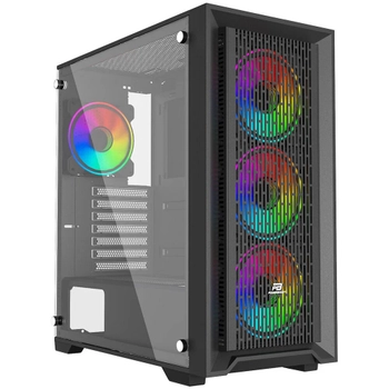 PowerBoost PB-P705B 650w 80+ Bronze USB 3.0 Mesh ARGB Fanl� Gaming Siyah Kasa