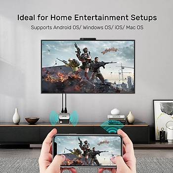Unitek 4K Kablosuz G�r�nt� Aktar�m Cihaz� (V1162B)