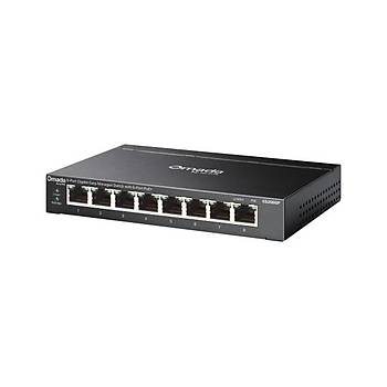 TP-Link Omada ES208GP 8 Port 10/100/1000 Mbps 64W POE Y�netilebilir Gigabit Switch
