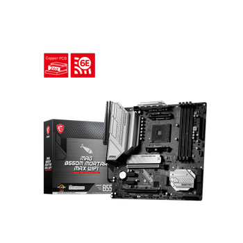 MSI MAG B550M MORTAR MAX Wi-Fi AM4 DDR4 4600(OC) Micro ATX Anakart