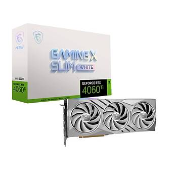 MSI RTX 4060 Ti GAMING X SLIM WHITE 16GB GDDR6 DLSS 3 128 Bit Ekran Kart