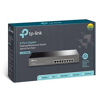 TP-Link TL-SG1008MP 8 Port 10/100/1000 Y�netilemez PoE Switch