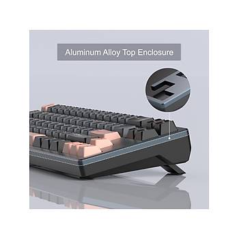 MageGee CAPTAIN72 68 Tu� RGB %65 TKL Hot-Swap Cnc Aliminyum Fairy Rabbit Manyetik Switch Kablolu Mekanik Oyuncu Klavyesi