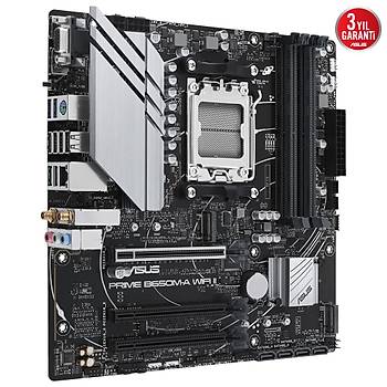 ASUS PRIME B650M-A WIFI II DDR5 6400Mhz(OC) M.2 mATX AM5 ANAKART