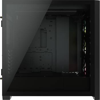 Corsair CC-9011212-WW Icue 5000X Tamperli Cam Yan Panel Mid Tower Bilgisayar Kasası Siyah