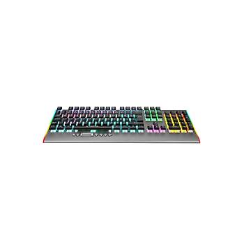 Rampage KB-R211 PRIME Rainbow Aydnlatmal Kristal Blue Switch Mekanik Gaming Oyuncu Klavyesi
