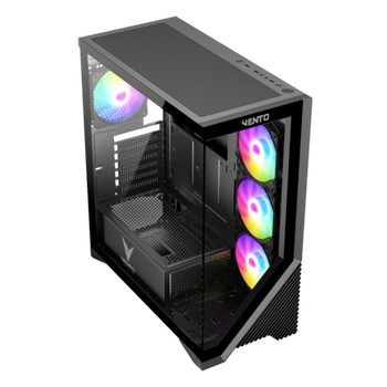 Vento VG4202FL FSP 750W +80 Gen5 4x120mm Rainbow RGB Fan Mid Tower Gaming Kasa