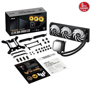 Asus TUF Gaming LC III 360 Argb Lcd 360 mm Siyah ��lemci S�v� So�utucu