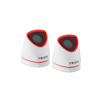 Mikado MD-158 6W1 1+1 Masa�st� USB Speaker (Beyaz-K�rm�z�)