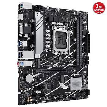 Asus Prime B760M-K DDR5 8000MHz 1700 Anakart