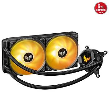 ASUS TUF GAMING LC 240 ARGB AIO AURA SYNC 120MM ADRESLENEBLR RGB FAN NCVM KAPLAMALI RGB POMPA KAPAI SIVI CPU SOUTUCUSU V2