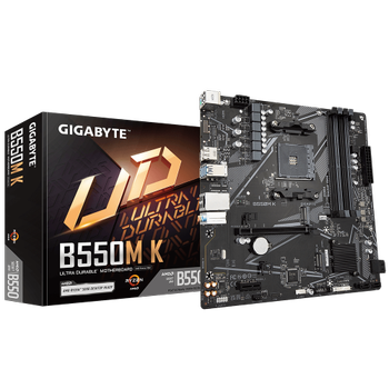 Gigabyte B550M K rev.1.0 4xDDR4 2xM.2 DP HDMI AM4 Anakart