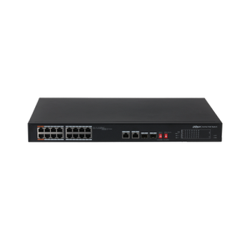 Dahua PFS3218-16ET-135 16 Port 16XFE-2XGE-2XGE/SFP 135W Y�netilemez Poe Switch
