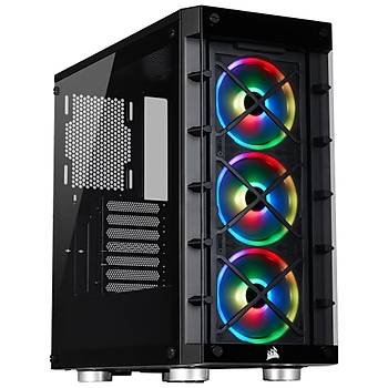 Corsair Icue 465X RGB Tempered Glass Siyah Mid Tower Bilgisayar Kasası