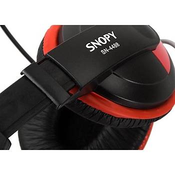Snopy SN-4488 Mikrofonlu Kulaklýk Siyah