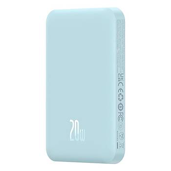 Baseus Magsafe Mini Kablosuz 5000 mAh 20W PowerBank - Mavi