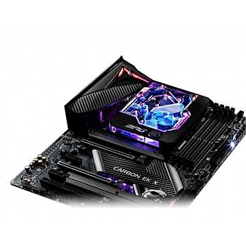 Msi MPG Z490 Carbon EK X Soket 1200 DDR4 4800 (OC) PCI-E Gen 4 ,M.2 USB3.2 RGB 1x 2.5G Lan Atx Anakart