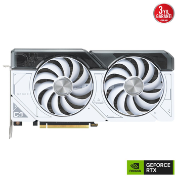 Asus DUAL-RTX4070-O12G-WHITE 12Gb 192B GDDR6 Gaming Ekran Kart