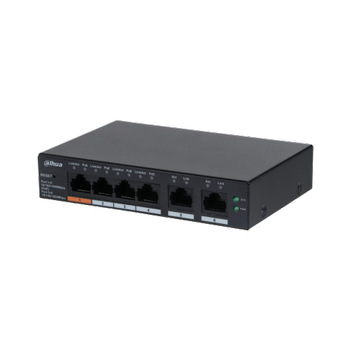 Dahua CS4006-4GT-60 4 Port Gigabit 4 Port PoE 60W + 2 Port Uplink Cloud Y�netilebilir Switch