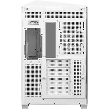 MSI Mag Pano 100R PZ White ARGB 4 Fanl� Beyaz ATX Oyuncu Kasas�