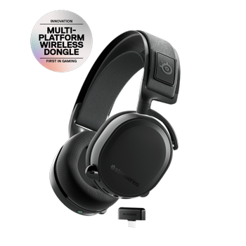 SteelSeries Arctis 7+ Kablosuz Siyah Oyuncu Kulakl