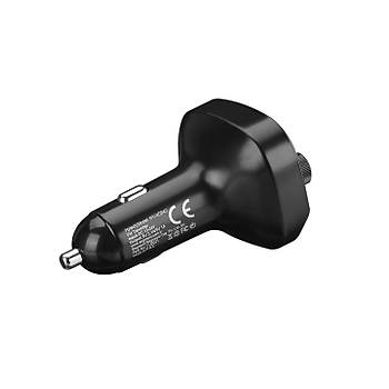Hytech HY-XCB40 �ift USB 5V 3.1A Rainbow I��kl� Led Ekran TF Kartl� V5.0 Bluetooth Fm Transmitter