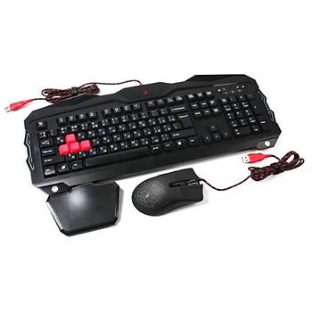 Bloody B2100 Aydnlatmal Oyuncu Klavye Mouse Seti