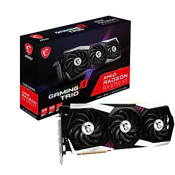 MSI VGA Radeon RX 6750 XT Gaming Trio 12G RX6750XT 12GB GDDR6 192B Ekran Kart
