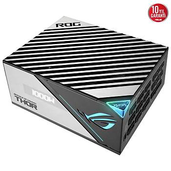 ASUS ROG-THOR-1000P2 80+ PLATINUM 1000W MOD�LER G�� KAYNA�I JAPON KAPAS�T�RLER�AURA SYNC VE OLED EKRAN 10 YIL GARANT� V2