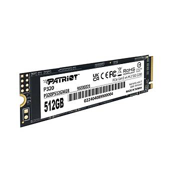 Patriot P320 512GB 3000/2200MB/s NVMe M.2 SSD Disk (P320P512GM28)