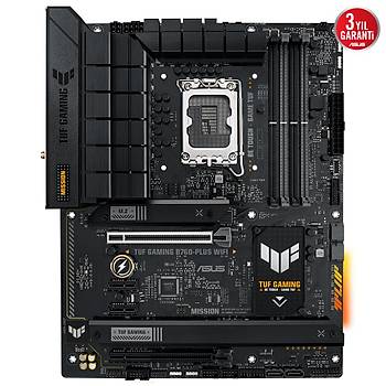 Asus TUF Gaming B760-Plus Wifi DDR5 7200MHz(OC) HDMI DP ATX 1700P Anakart
