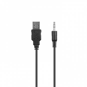 Mikado MD-S25 BOLD 6W 1+1 Masa�st� RGB USB Speaker Siyah