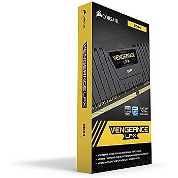Corsair CMK32GX4M2B3000C15 32GB (2X16GB) DDR4 3000MHz CL15 Vengeance Black LPX Soutuculu DIMM Bellek Ram