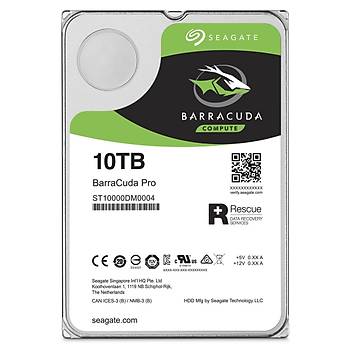 Seagate Barracuda Pro Gaming 3.5 10TB 7200RPM Sata 3.0 NCQ 256MB 220MB/S 300TB/Yil Is yükü Data Kurtarmalý Desktop Disk ST10000DM0004 HDD & Harddisk