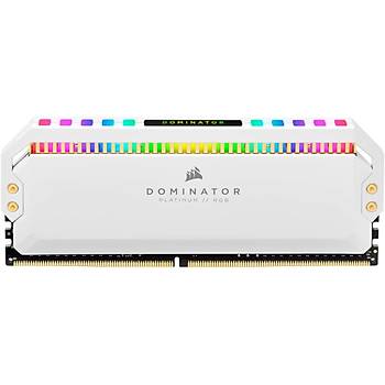 Corsair CMT32GX4M4K4000C19W 32GB (4X8GB) DDR4 4000MHz CL19 Dominator Platinum RGB Soðutuculu Beyaz DIMM Bellek Ram