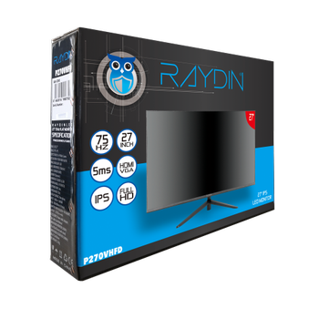 Raydin P270VHFD 27 In Full HD D-Sub HDMI Frameless IPS LED Monitr