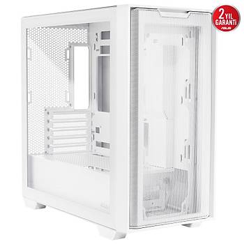 Asus A21 360 MM So�utucu Alan� 380 MM 'E Kadar GPU Alan� Standart ATX PSU Deskekli Gizli Kablo B�lmeli Micro-ATX Kasa Beyaz