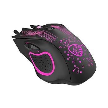 Hytech HY-X8 3200dp� RGB 6 Button Eagle Siyah Gaming Mouse