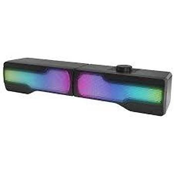 Rampage Arty X13 2.0 Bluetoothlu Rms 3W-2 RGB I��kl� Multimedia Usb 5V 45dB Gaming Oyuncu Speaker