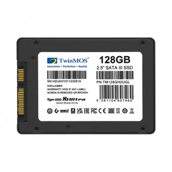 TwinMOS TM128GH2UGL 128GB 2.5 SATA3 SSD 580-550Mb/s 3DNAND