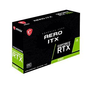 Msý Vga Geforce Rtx 3060 Aero Itx 12g Oc Rtx3060 12gb Gddr6 192b Dx12 Pcýe 4.0 X16 (3xdp 1xhdmý) GEFORCE RTX 3060 AERO ITX