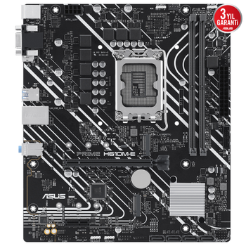 Asus Prime H610M-E CSM 2xDDR5 2x M.2 D-SUB HDMI DP 12-13.Nesil LGA1700 Soket Anakart