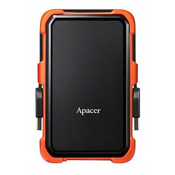 Apacer AC630 Siyah-Turuncu 2 TB Askeri S�n�f Darbeye Dayan�kl� 2.5