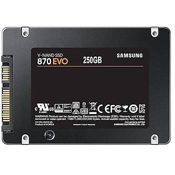 250GB SAMSUNG 870 560/530MB/s EVO MZ-77E250BW SSD